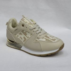 Buty sportowe damskie na płaskim (36-41) AB886 BEIGE