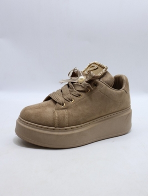 Buty sportowe damskie na płaskim (36-41) GA8813 KHAKI