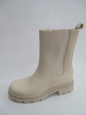 Botki damskie jesienne na płaskim (36-41) YK014 BEIGE