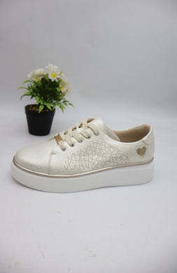 Buty sportowe damskie na płaskim (36-41) 6758 BEIGE
