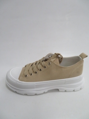 Trampki damskie na koturnie (36-41) 2025 KHAKI
