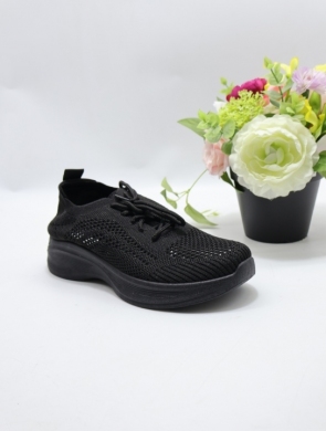 Buty sportowe damskie na płaskim (36-41) YY-91 BLACK