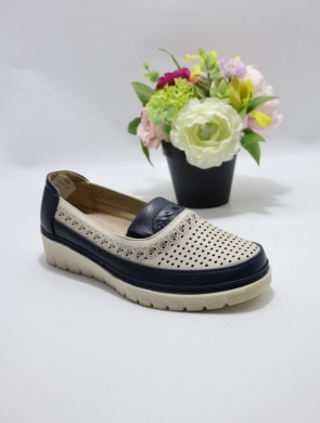 Półbuty damskie na płaskim (36-41) 26103-46 BE/BLUE