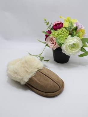 Kapcie damskie ocieplane (36-41) XH219 KHAKI