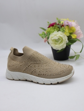 Buty sportowe damskie na płaskim (36-41) 0592 BEIGE
