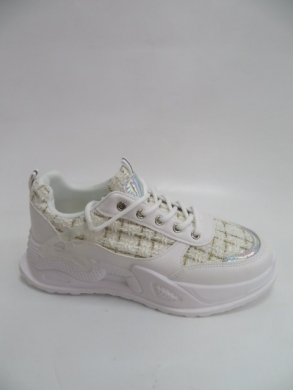 Buty sportowe damskie na płaskim (36-41) 7003 WHITE