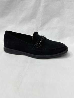 Mokasyny damskie na płaskim (36-41) 3242C BLACK
