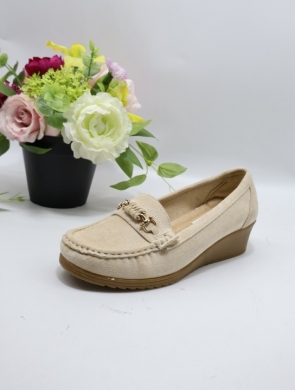 Mokasyny damskie na koturnie (36-41) JS130-2 BEIGE
