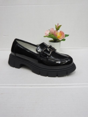 Mokasyny dziewczęce (32-37) DC157 BLACK