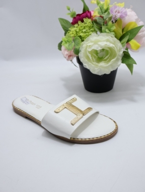 Klapki damskie na płaskim (36-41) 98-152 WHITE