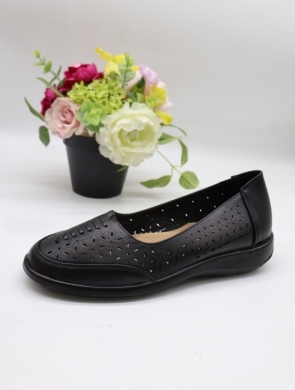 Półbuty damskie na płaskim (39-43) DX8113 BLACK