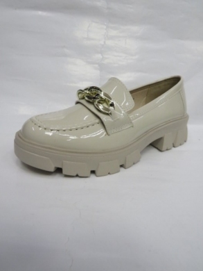 Mokasyny damskie na koturnie (36-41) 999-1 BEIGE