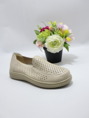 Klapki damskie na płaskim (39-43) DJF707 BEIGE