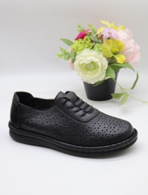 Półbuty damskie na płaskim (36-41) 60773-1 BLACK