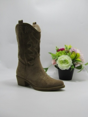 Kozaki damskie na obcasie (36-41) HQ358 KHAKI