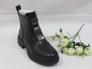 Botki damskie jesienne na koturnie (36-41) JJ41 BLACK