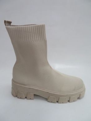 Botki damskie jesienne na płaskim (36-41) PP01 BEIGE