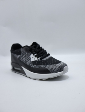 Buty sportowe damskie na płaskim (36-41) B950-1 BLACK GREY