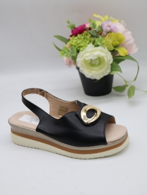 Sandały damskie na płaskim (36-41) 6875 BLACK
