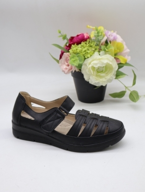 Półbuty damskie na płaskim (36-42) 8618-1 BLACK