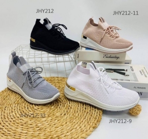 Buty sportowe damskie na koturnie (36-41) JHY212
