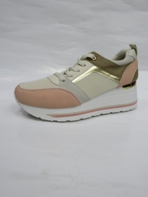 Buty sportowe damskie na koturnie (36-41) 28513 BE/PINK
