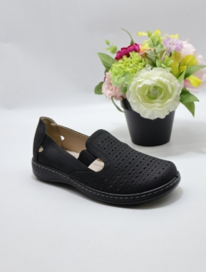 Półbuty damskie na płaskim (36-42) 6265-1 BLACK