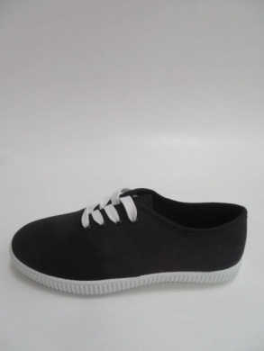 Tenisówki damskie na płaskim (36-41) 1002-1 BLACK