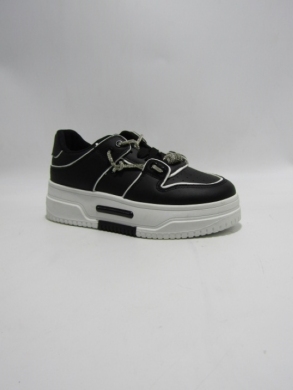 Buty sportowe damskie na płaskim (36-41) 0-1706 BLACK