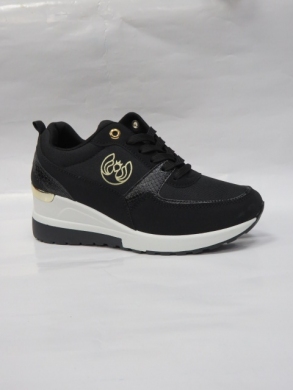 Buty sportowe damskie na koturnie (36-41) JLD-687 BLACK