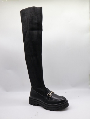 Kozaki damskie na płaskim (36-41) LG500 BL