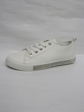 Buty sportowe damskie na płaskim (36-41) 6425 WHITE