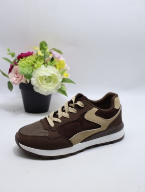 Buty sportowe damskie na płaskim (36-41) 88-99 BROWN