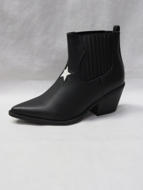 Botki damskie na obcasie (36-41) 1539 BLACK