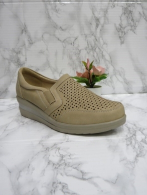 Półbuty damskie na koturnie (36-41) 61563 BEIGE