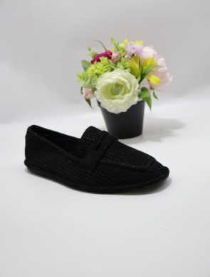 Mokasyny damskie na płaskim (36-41) MO-11 BLACK