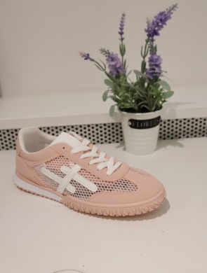 Buty sportowe damskie na płaskim (36-41) 6545 PINK