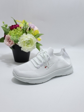 Buty sportowe damskie na płaskim (36-41) ADQ117-2 WHITE