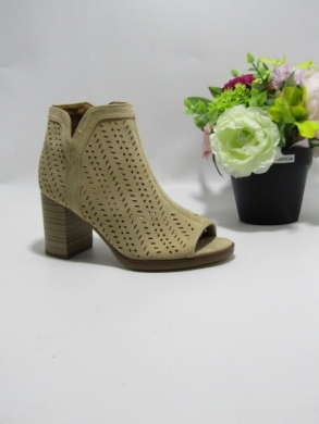 Botki damskie na obcasie (36-41) G23150 BEIGE