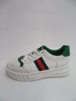 Buty sportowe damskie na płaskim (36-41) A58 WHITE/GREEN