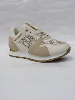 Buty sportowe damskie na płaskim (36-41) 2138 BEIGE