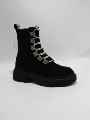 Botki damskie na płaskim (36-41) 576 BLACK