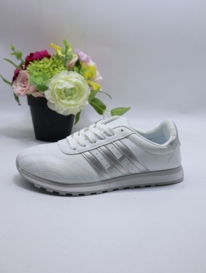 Buty sportowe damskie na płaskim (36-41) FH-24 WHITE/SILVER