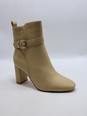 Botki damskie ocieplane na obcasie (36-41) 9190 BEIGE