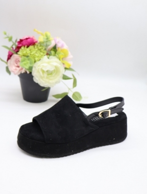 Sandały damskie na płaskim (36-41) MO-3621 BLACK