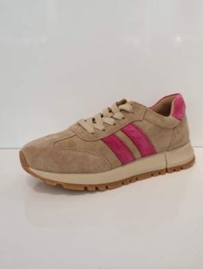Buty sportowe damskie na płaskim (36-41) GD-LX-1080A BE/FUXIA