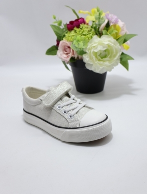 Trampki dziewczęce (26-31) BB18 WHITE