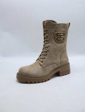 Botki damskie ocieplane na obcasie (36-41) HBL-139 KHAKI