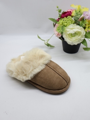 Kapcie damskie ocieplane (36-41) HZ219 KHAKI