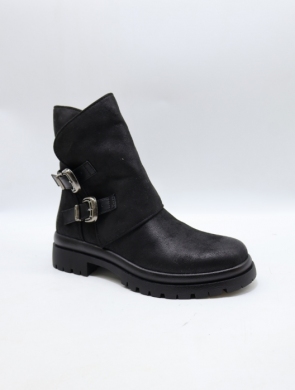 Botki damskie na płaskim (36-41) 5267  BLACK